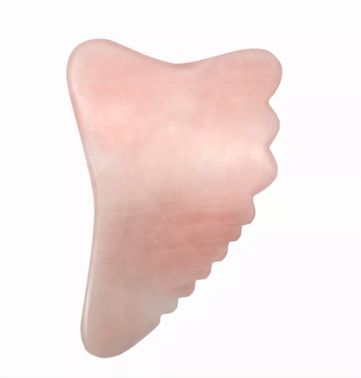 100% Natural Rose Quartz Gua Sha Massager Tool