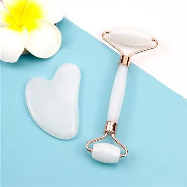 Gua Sha Jade Roller Face Set