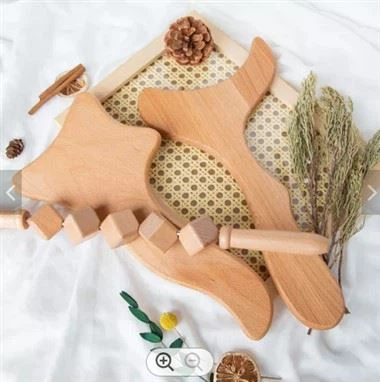 Wooden Manual Gua Sha Anti Cellulite Massage Stick