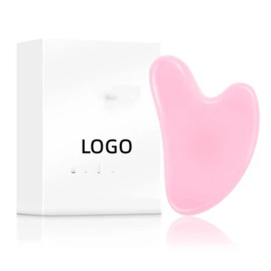 Pink Natural Jade Stone For Facial Skincare Tool