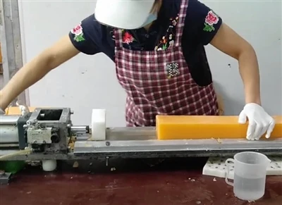 A Relaxing And Satisfying Video - Trimming The Edges Of A Bar Of Soap