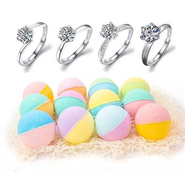 Bath Bomb With Ring Inside For Kids