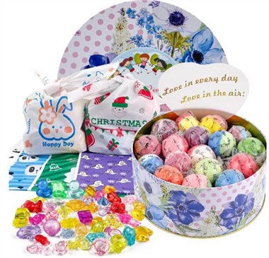 Bath Bombs With Crystal Toys Inside For Kids