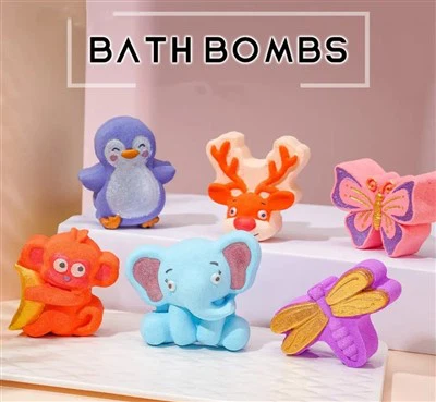 Animal Shape Bubble Bath Bomb for Kids