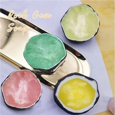 Crystal Gemstone Rock Soap