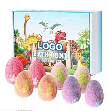 Dino Egg Bath Bomb Gift Set With Dinosaur Toys Inside