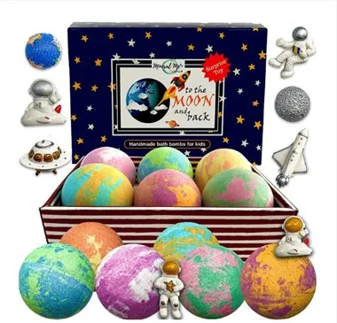 Galaxy Bath Bombs With Toys Inside For Kids