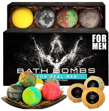 6 Bath Bombs Gift Set For Men