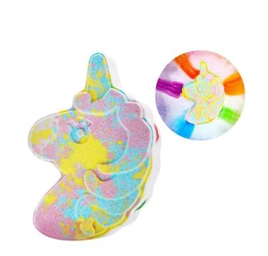 Unicorn Shaped Rainbow Bath Bomb
