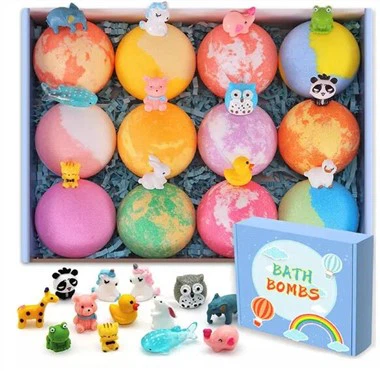 Organic Kids Bath Bomb With Saurprise Toys Inside