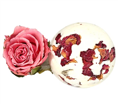 Dried Rose Bath Bomb With Jewelry Inside