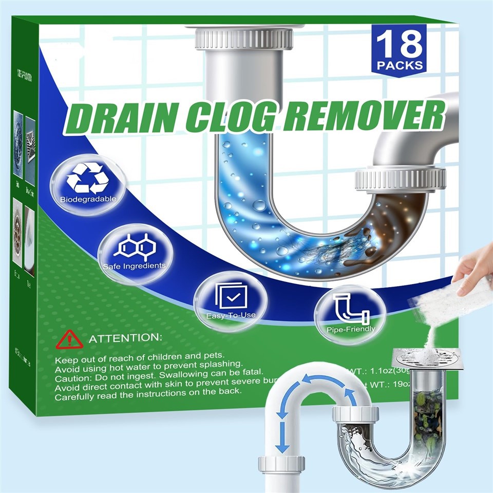 Drain Clog Remover (18 Packs)