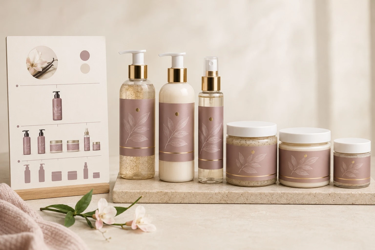 coordinated private label body care collection with matching fragrance and packaging coordinated private label body care collection with matching fragrance and packaging