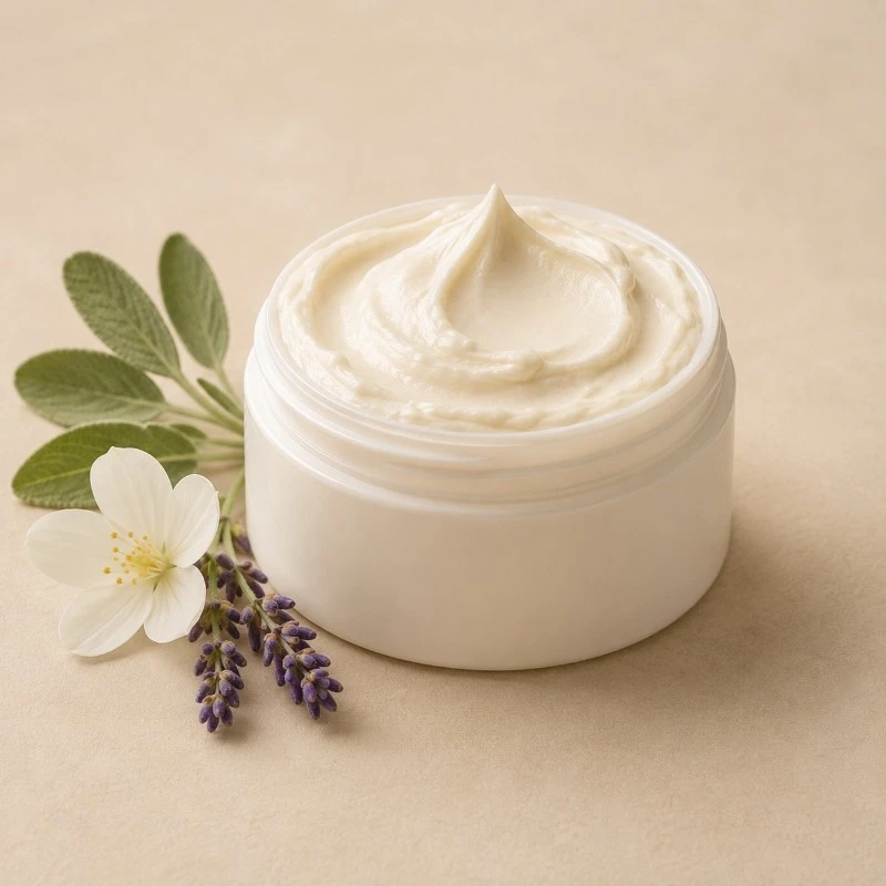 Fragrance-led body butter with botanical flowers and premium creamy texture Fragrance-led body butter with botanical flowers and premium creamy texture