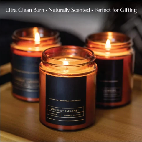 Soy Wax Sticker Glass Jar Candlese
