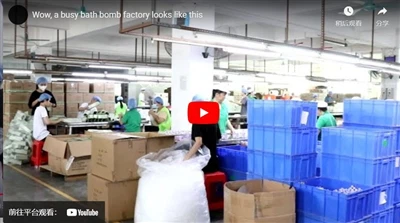 Follow The Camera To See Our Busy Bath Bomb Production Workshop