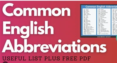 Common Abbreviations in The Daily Chemical Industry