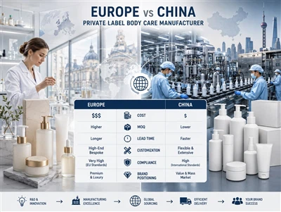 European Vs China Private Label Body Care Manufacturer: Which Is Better For Y...