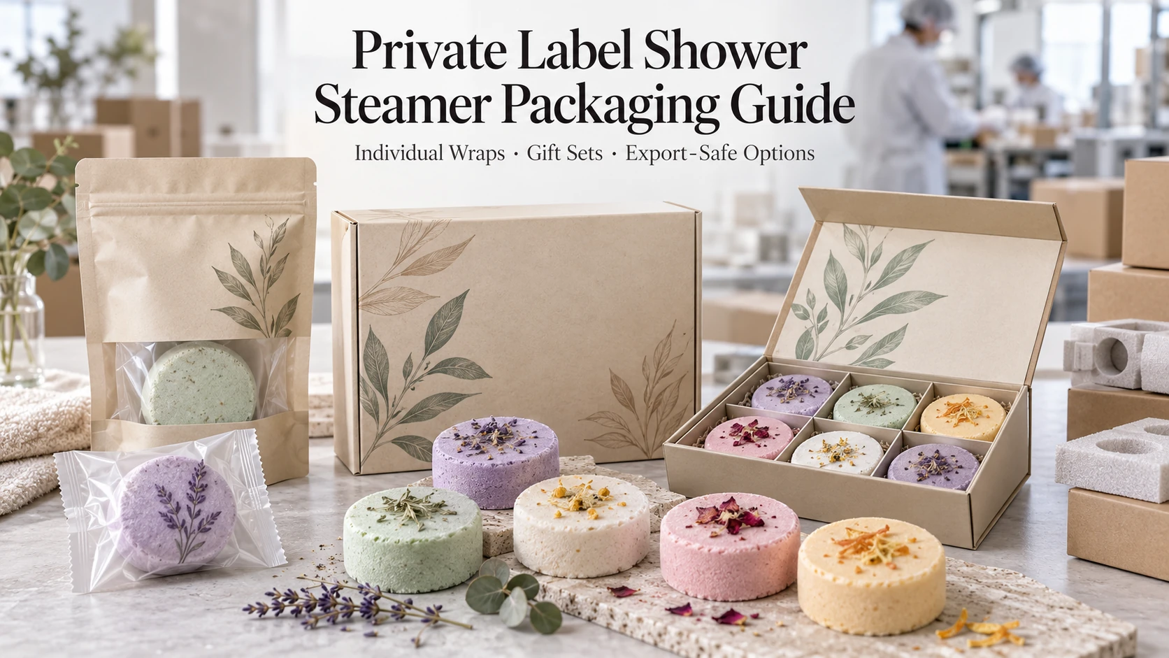 Private Label Shower Steamer Packaging Guide: Individual Wraps, Gift Sets & E...