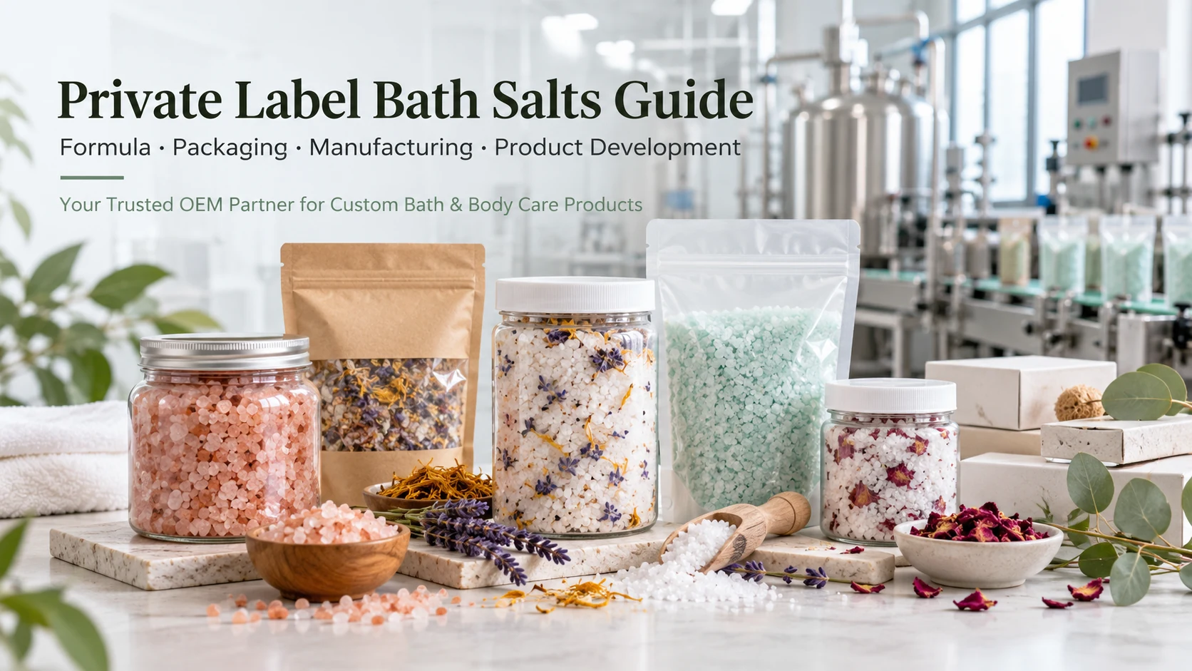 Private Label Bath Salts Guide: Formula, Packaging, Manufacturing & Product D...
