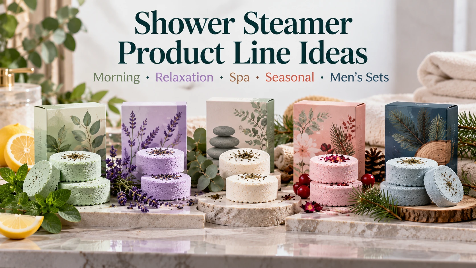 Shower Steamer Product Line Ideas: Morning Energy, Relaxation, Spa, Seasonal ...
