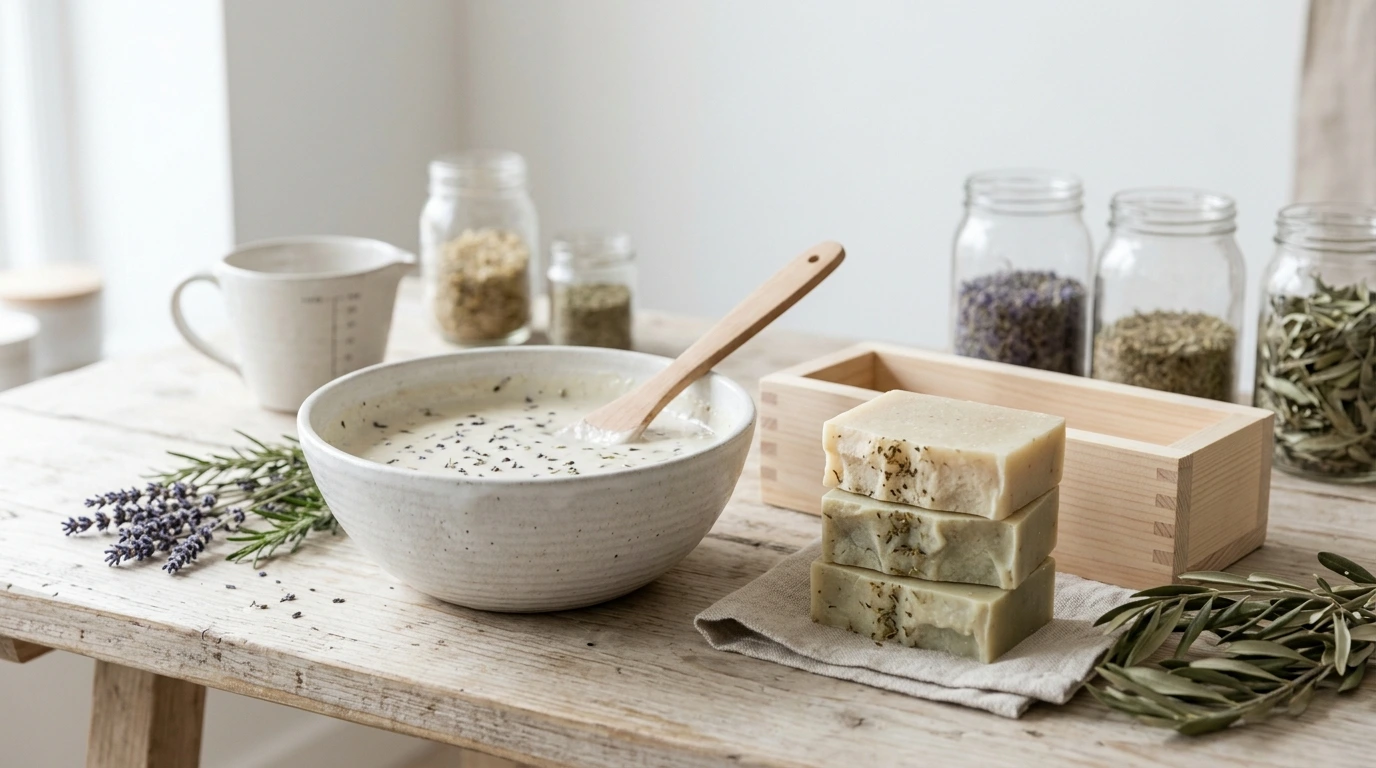 Making Homemade All-natural Soap Making Homemade All-natural Soap