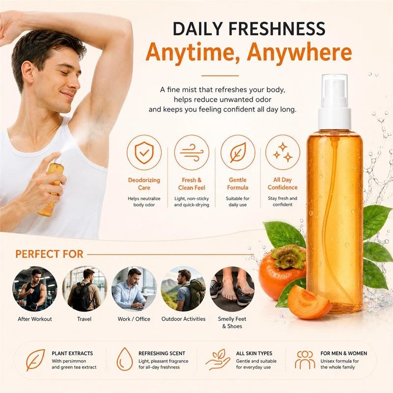 Private Label Persimmon Deodorizing Body Spray best