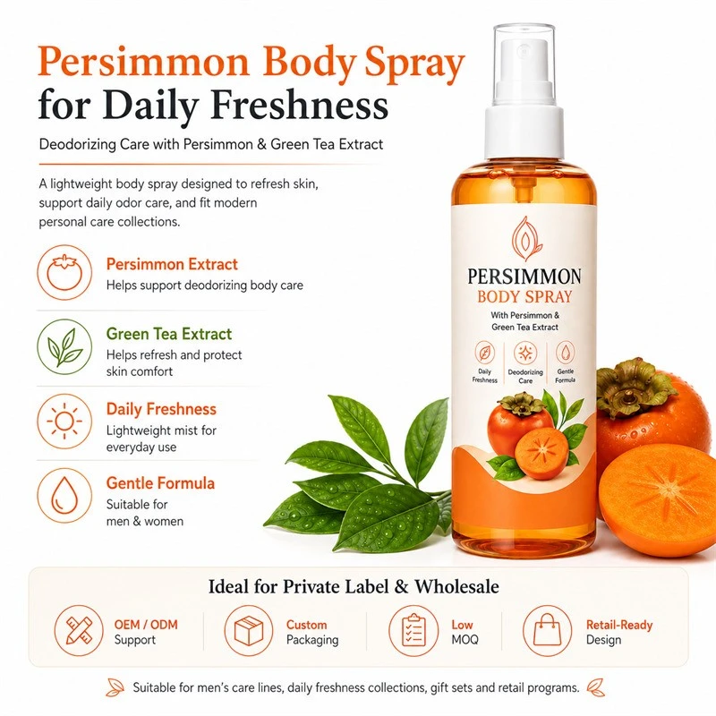Private Label Persimmon Deodorizing Body Spray suppliers