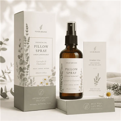 Essential Oil Linen And Room Pillow Aromatherapy Spray Mist Gift Set